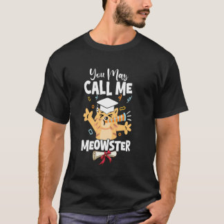 Meowster Examen Masters Examen Kattälskare Kisse T Shirt