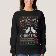 Meowt jul ful Julafton sweater med Katt