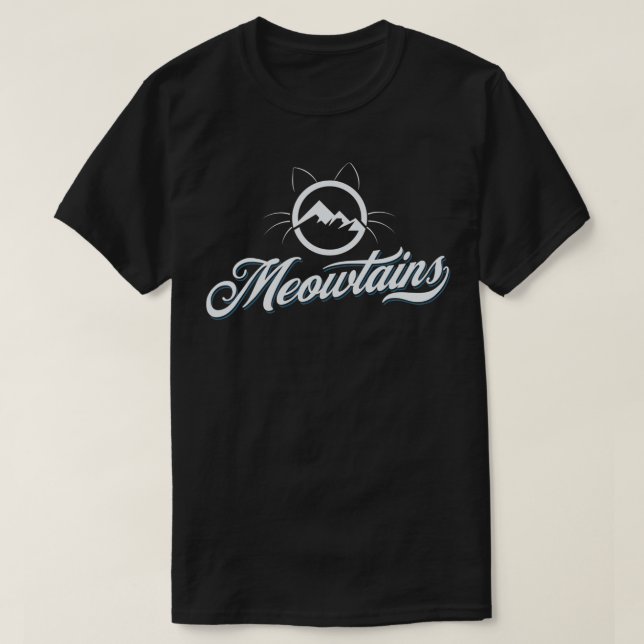 MEOWTAINS, Mountain Hiking  for Cat Lovers  T Shirt (Design framsida)
