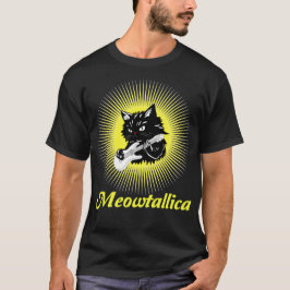 Meowtallica Grafik: Rockstjärna Vibbar T Shirt