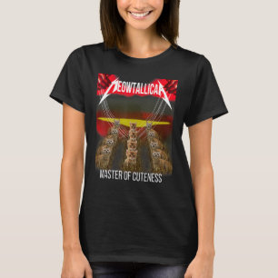 Meowtallica mästare på söthet rolig katt t shirt