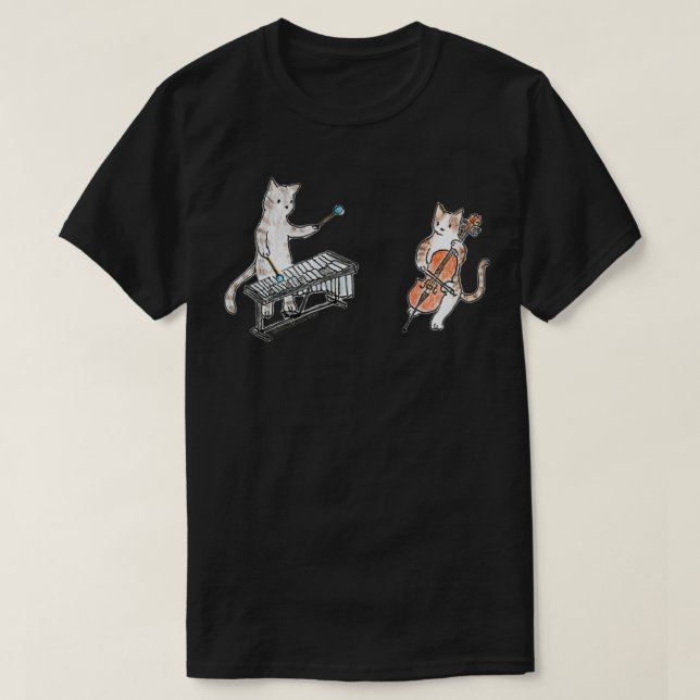 Meowtet Vibraphone amp Cello Duet T Shirt (Design framsida)