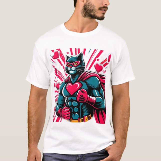 Meowvelous Heart T Shirt (Framsida)