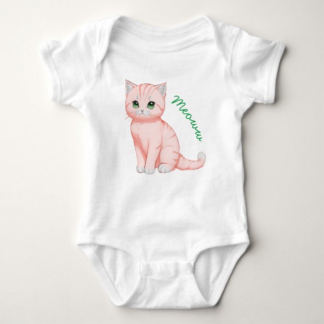Meoww, Rosa Kitten T Shirt (Framsida)