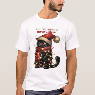 Meowy & Bright Cat-jultröja T Shirt