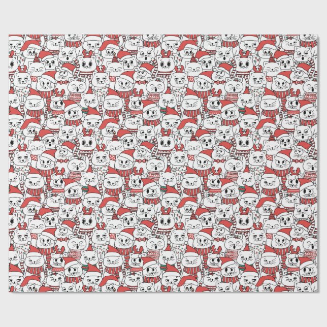Meowy & Bright - Julkatterna Presentpapper (Platt)