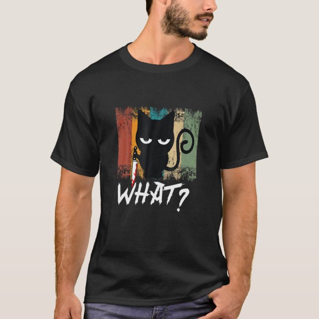 Meowy Cat Ee jag gör vad jag vill ha katt T Shirt (Framsida)