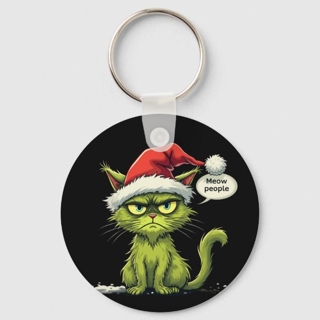 Meowy Cat Lovers (nyare) Nyckelring (Framsida)