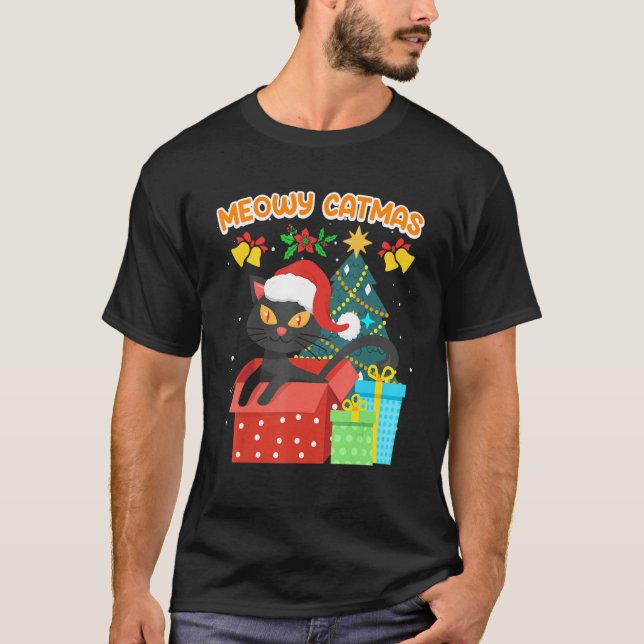 Meowy Catmas 1 T Shirt (Framsida)