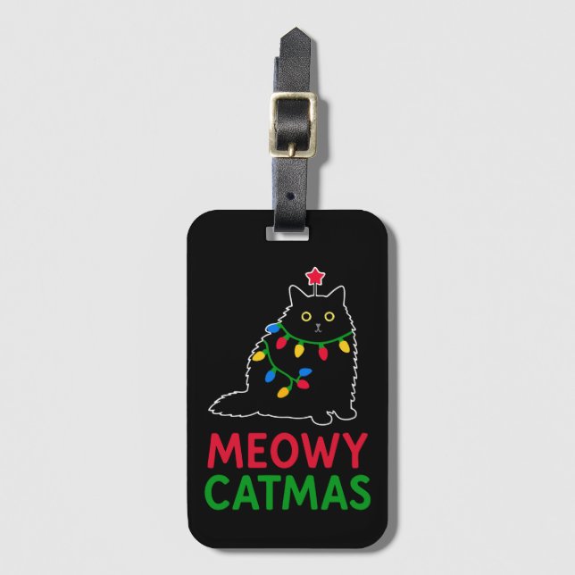Meowy Catmas Bagagebricka (Framsida vertikal)