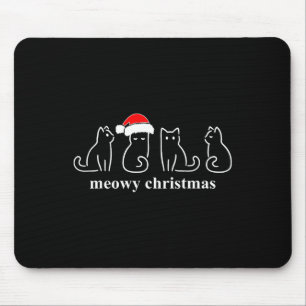 Meowy Catmas Cat jul Cute Kitten Santa Santa Musmatta