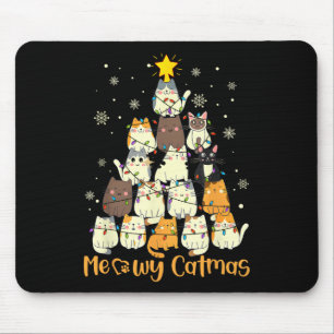 Meowy Catmas Cat Julgran Julafton Girls Boys Fu Musmatta