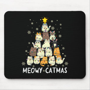 Meowy Catmas Cat Julgran Julafton Girls Boys Fu Musmatta