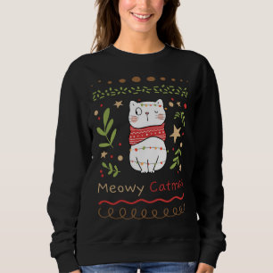 Meowy Catmas Cat Lover jul Julafton T Shirt