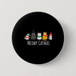 Meowy Catmas Cute Cat Santa Hat jul Kitten X Knapp