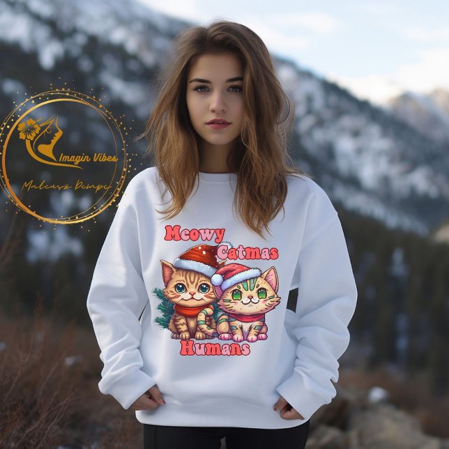 Meowy Catmas, en fin kattjul T Shirt (Skapare uppladdad)