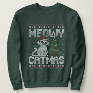Meowy Catmas - Fulstendig Jul-Tomte-Katt T Shirt