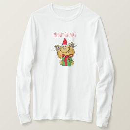 Meowy Catmas Funny Cat T-Shirt