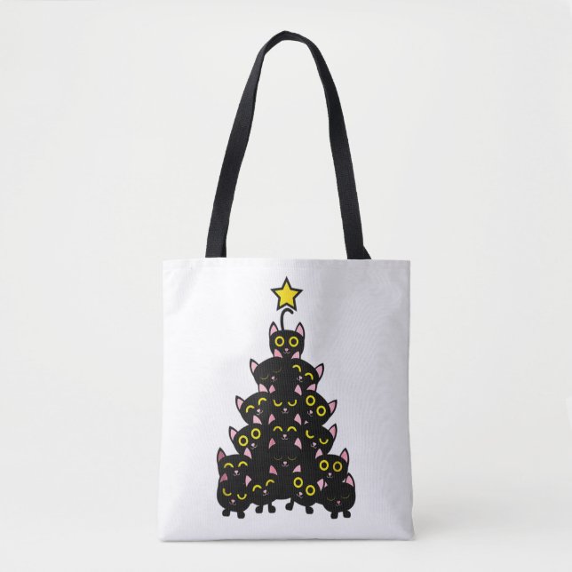 Meowy Catmas Funny jul Tygkasse (Framsida)