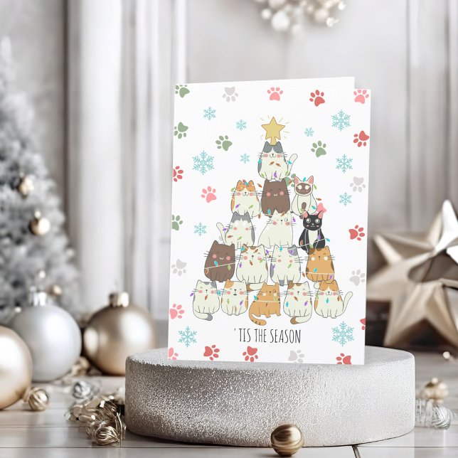Meowy Catmas Helgkort (The purr-fect Christmas card for cat lovers!)