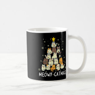 Meowy Catmas Katt Jul Gran Xmas Tjejer Pojkar Fu Kaffemugg