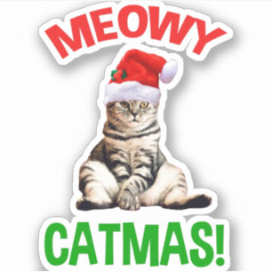 Meowy Catmas! Klistermärken