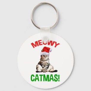 Meowy Catmas! Nyckelring