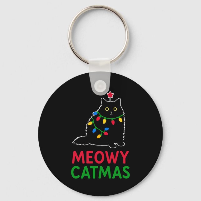 Meowy Catmas Nyckelring (Framsida)