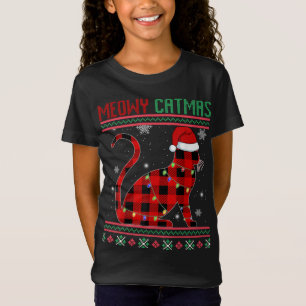 Meowy Catmas Play Cat Kitten Älskare Ugly jul T Shirt