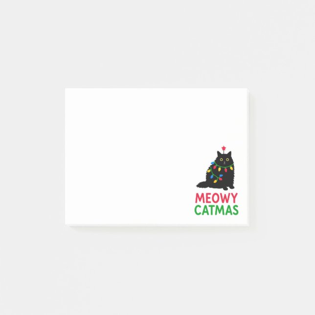 Meowy Catmas Post-it Block (Framsida)