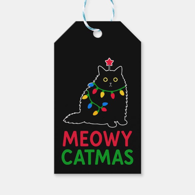 Meowy Catmas Presentetikett (Framsidan)