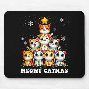 Meowy Catmas Roliga Julgransljus Söta Katt Musmatta