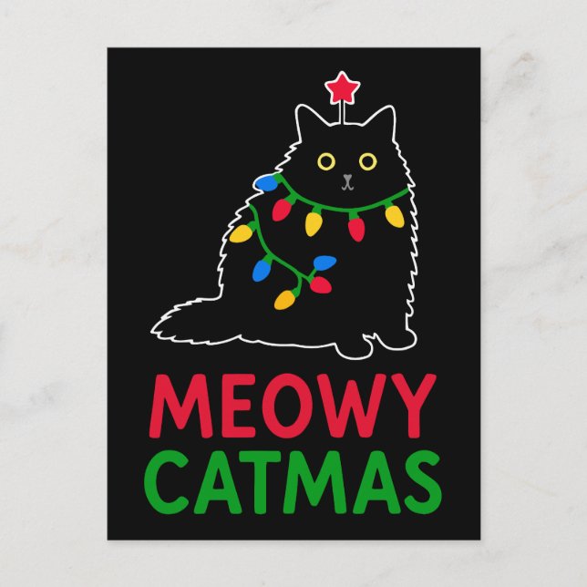 Meowy Catmas Vykort (Framsida)