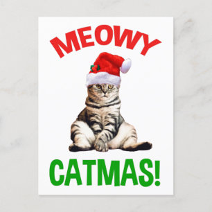 Meowy Catmas! Vykort