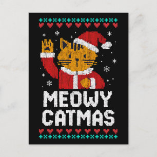 Meowy Catmas Vykort