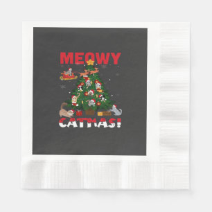 Meowy Chirstmas Pappersservett