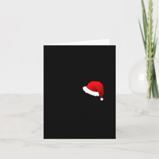 Meowy Christmas Funny Cat Humorous  Kort (Framsida)