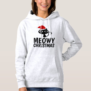 MEOWY CHRISTMAS Funny Cat T-shirts & Hoodies