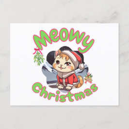 Meowy christmas helg vykort