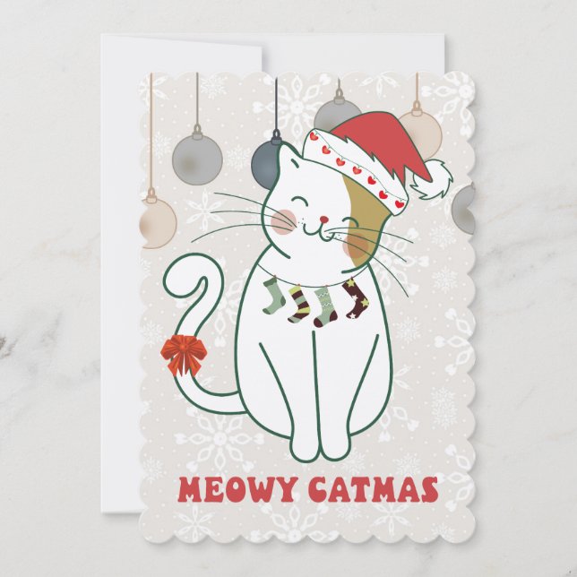 "MEOWY CHRISTMAS" INBJUDNINGAR (Framsida)