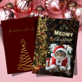Meowy christmas julkort