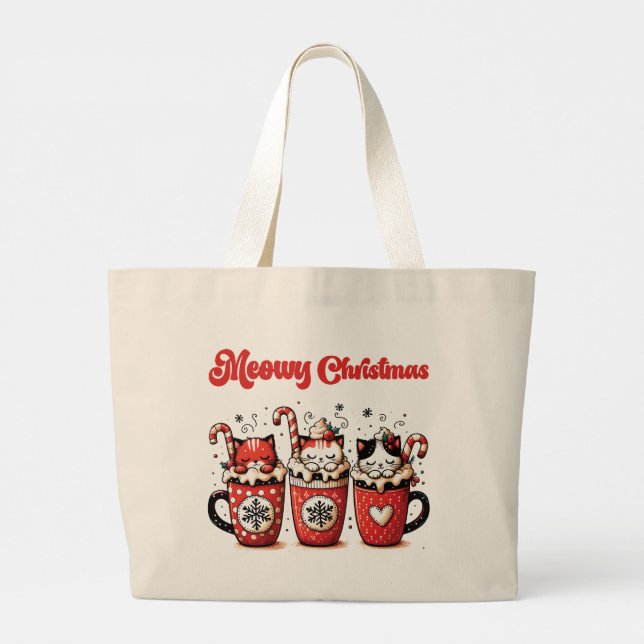 meowy christmas jumbo tygkasse (Baksida)