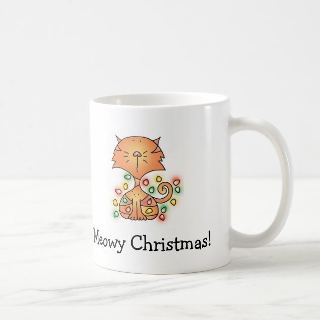 MEOWY CHRISTMAS! Tecknad Mugg från April McCallum (Höger)