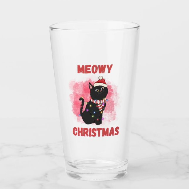 Meowy jul Cat Glaskopp (Framsida)