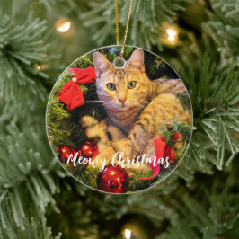 Meowy jul Cat Julgransprydnad Keramik