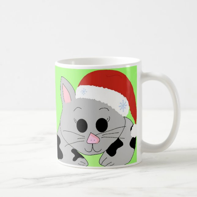 Meowy jul Cat Kaffemugg (Höger)