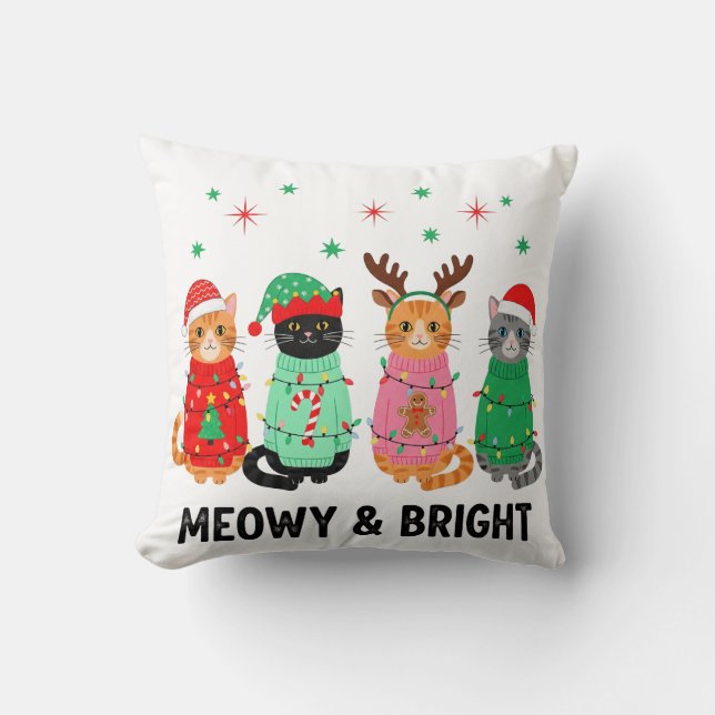 Meowy jul Cat Kudde (Framsida)