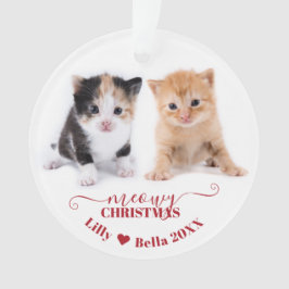 Meowy jul Cat Photo Namn Red