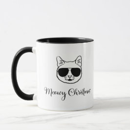 "Meowy jul" Coola Katt i Shades Mugg