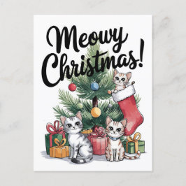 Meowy jul Cute Cats Vykort